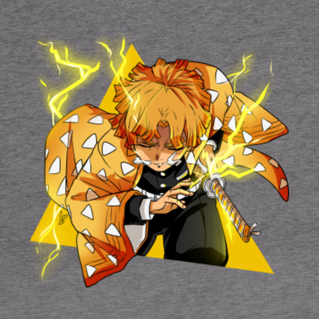 Thunder Breath - Zenitsu! - Demon Slayer - Hoodie | TeePublic